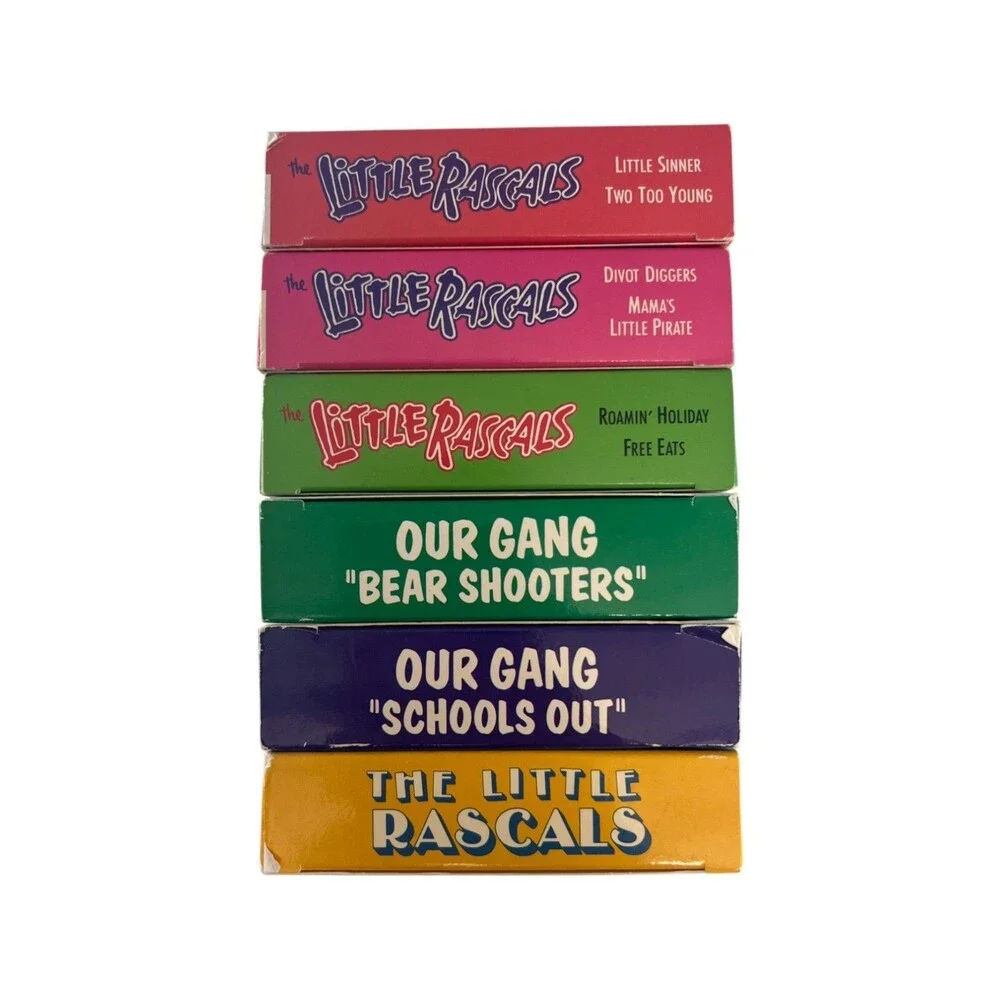 THE LITTLE RASCALS / OUR GANG TV Show & Movie Lot 7 VHS Tapes 80s 90 Tested